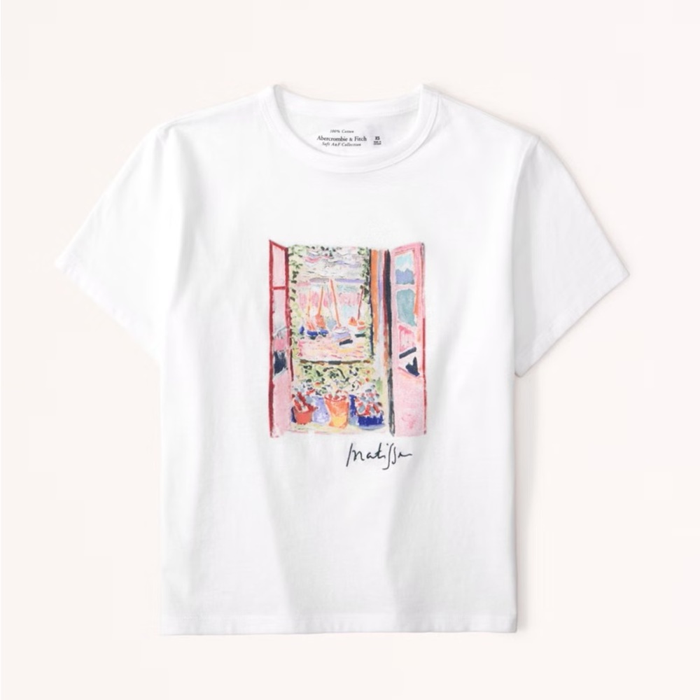 Short-Sleeve Matisse Graphic Skimming Tee